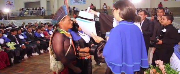 Confira matéria de vídeo da colação de grau em nível superior dos índios em Alagoas