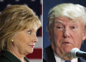 Pesquisas: vantagem de Hillary sobre Trump cresce