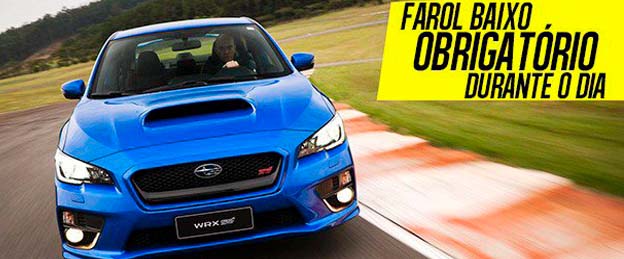 Uso do farol baixo durante o dia será obrigatório em rodovias a partir de sexta