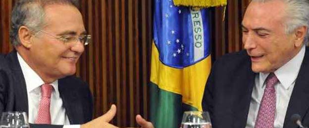 Renan diz que Temer ‘é a única saída que está posta’