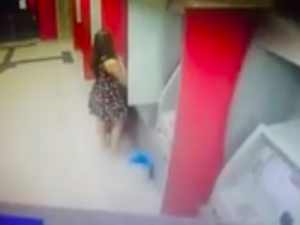 Polícia Civil divulga vídeo de jovem furtando depósitos em agência bancária