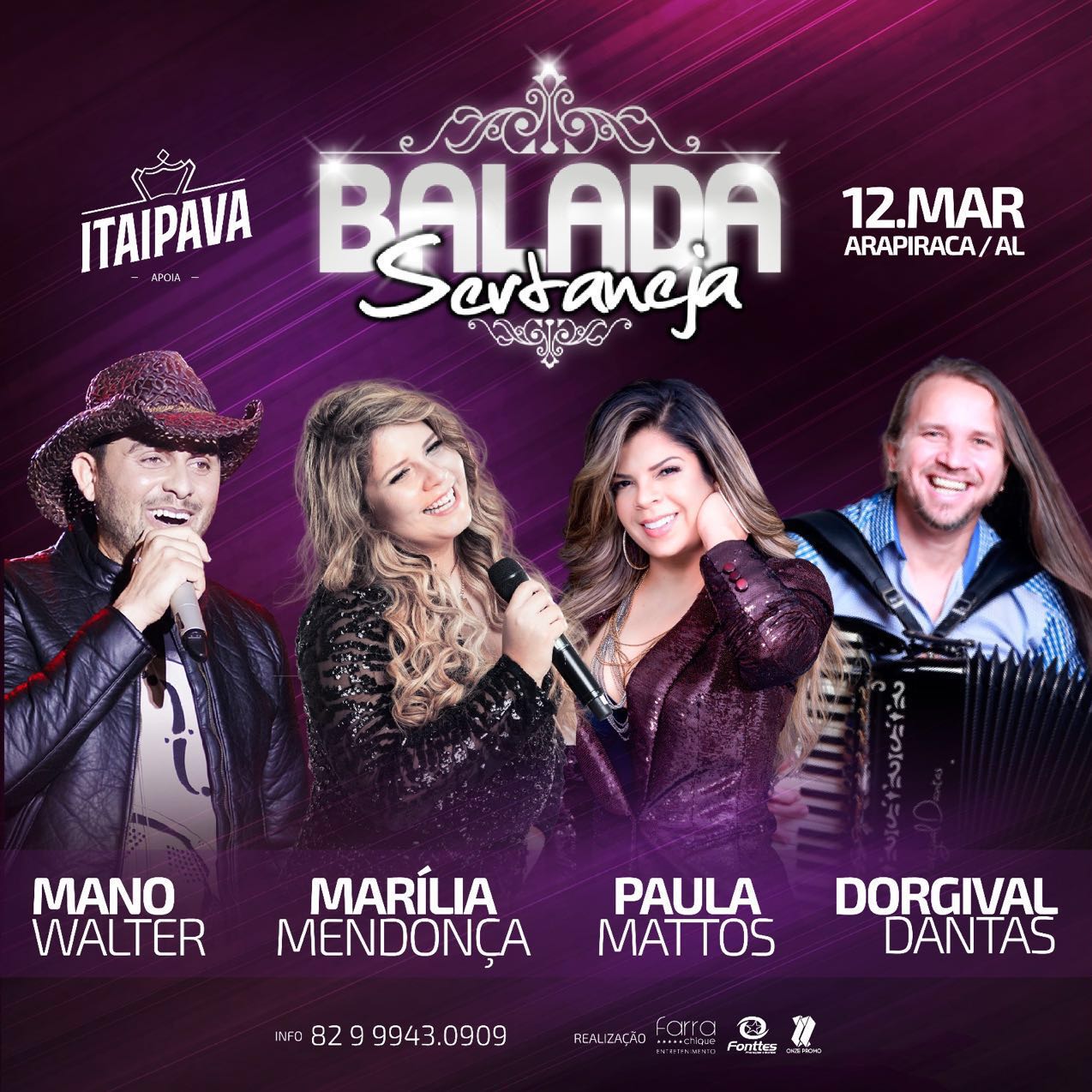 Farra Chique promove Balada Sertaneja em Arapiraca neste domingo