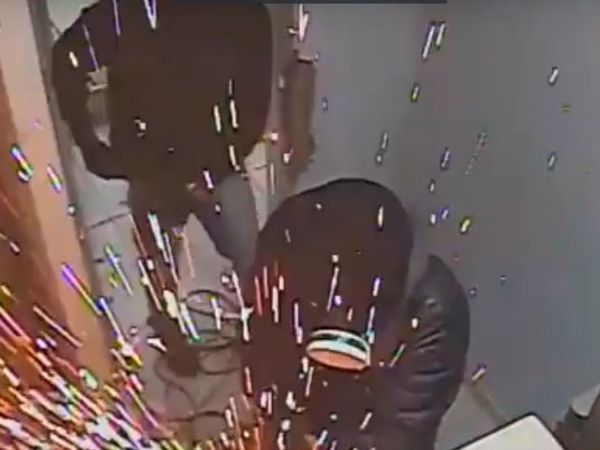 Imagem mostra tentativa de roubo a banco com explosivos em Quebrangulo