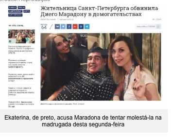 Maradona é acusado de assédio sexual em hotel da Rússia após final da Copa das Confederações