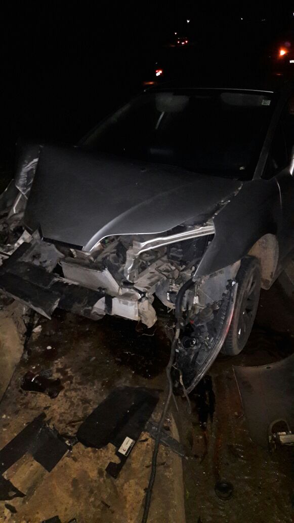 Condutor perde controle de carro após desviar de animal na AL-115