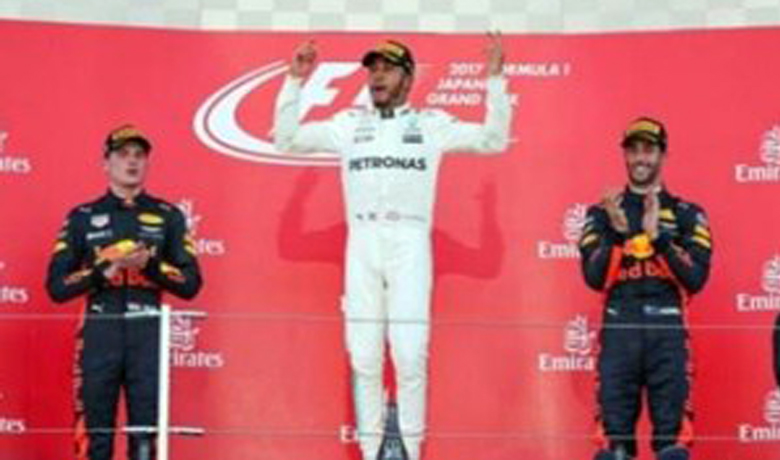 Hamilton vence no Japão e pode ser campeão na próxima corrida