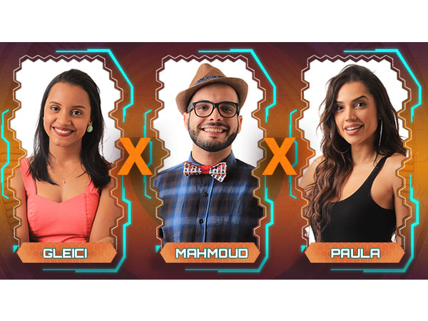 Gleici, Mahmoud e Paula formam o sexto Paredão do BBB18