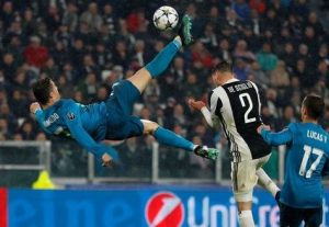 ‘Seguramente é meu melhor gol’, diz Cristiano Ronaldo sobre bicicleta