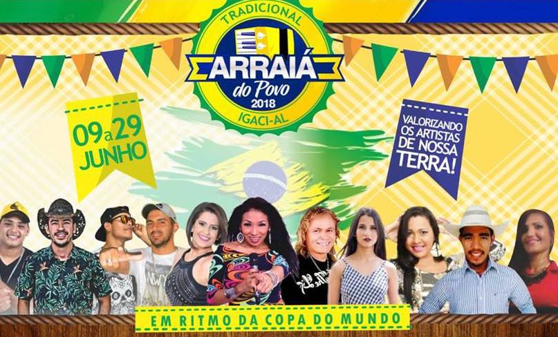 Prefeitura de Igaci realiza “Arraiá do Povo” de 09 a 29 de junho