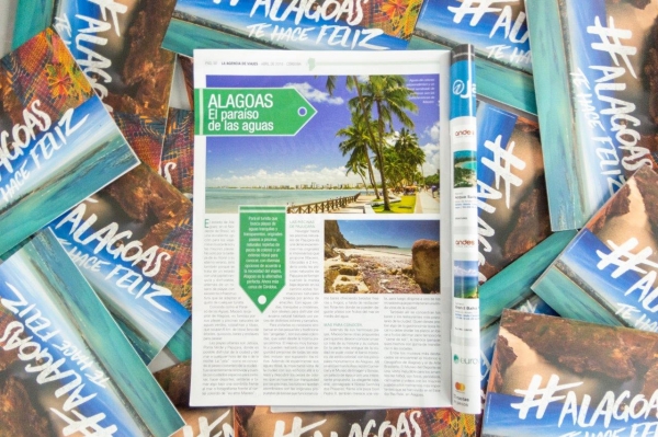 Praias de Alagoas estampam capa de revista argentina