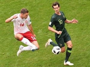 Em jogo morno, Dinamarca fica só no empate contra a Austrália