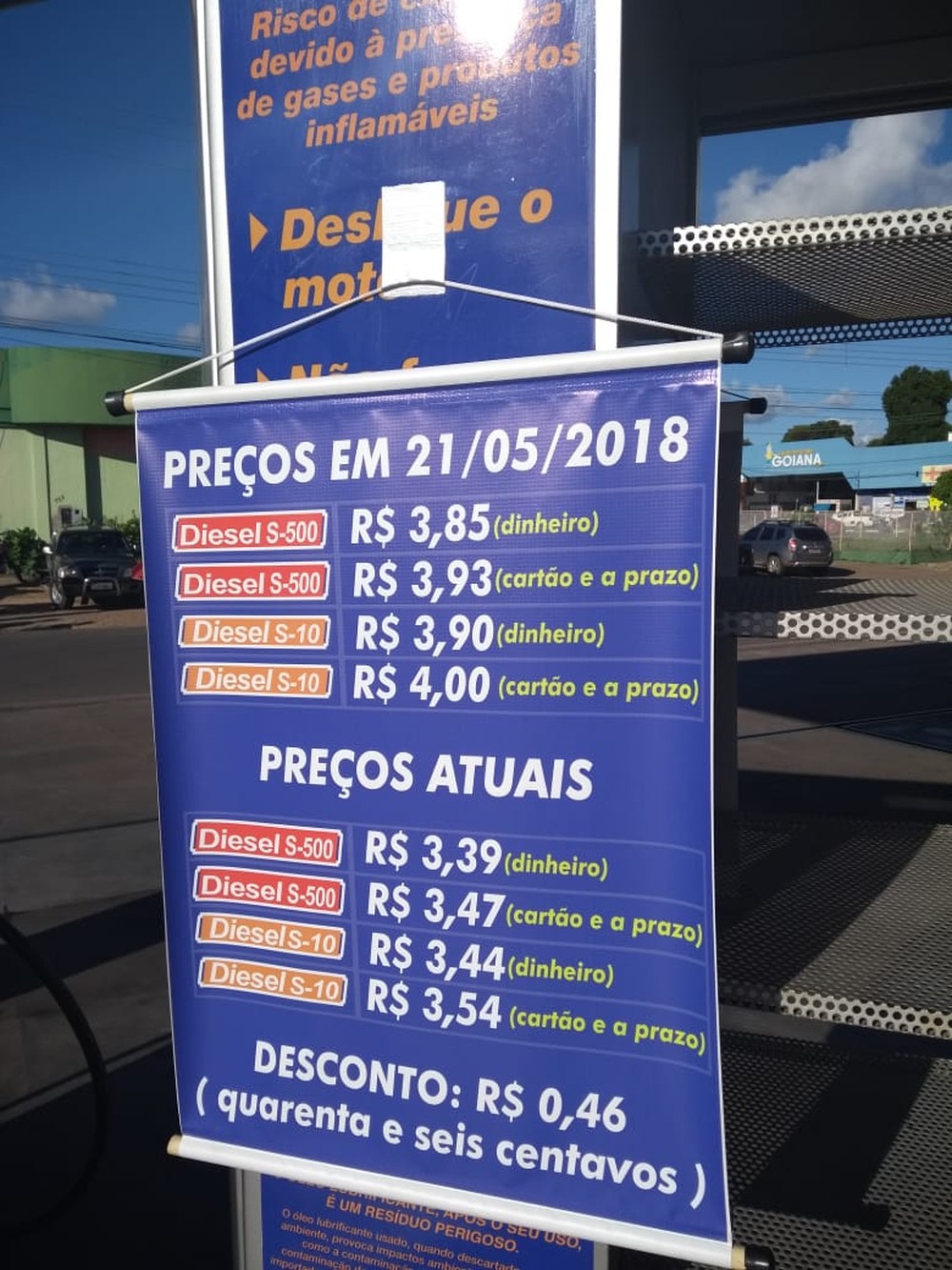 Preço do diesel recua 5 centavos na semana, segundo ANP