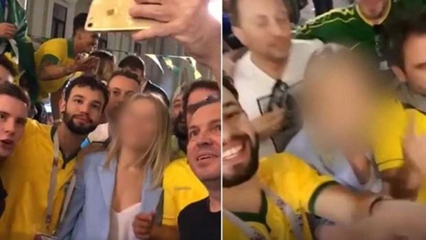 Policial militar está entre brasileiros que aparecem em vídeo assediando mulher na Rússia