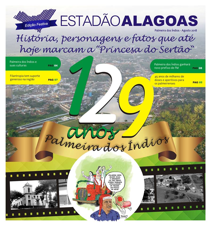 Estadão Alagoas lança sua 2ª Edição impressa em homenagem à Palmeira dos Índios