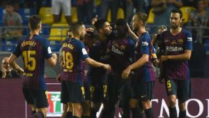Barcelona vence Sevilla na Supercopa da Espanha com golaço de Dembélé e Messi de capitão