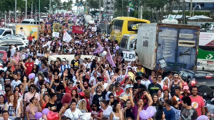 Confira como foi a manifestação em Maceió contra Bolsonaro