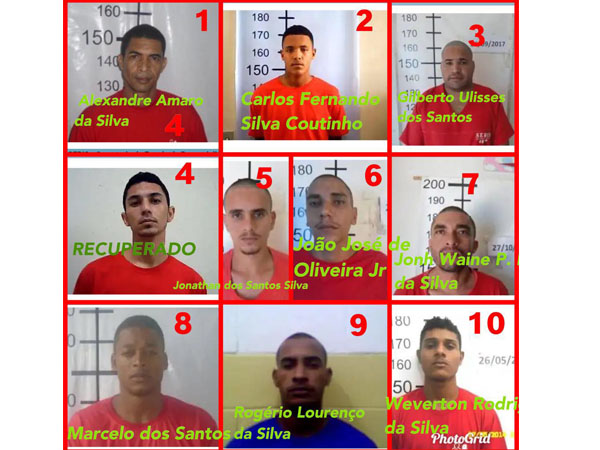 Nove reeducandos continuam foragidos após fuga em massa em penitenciária