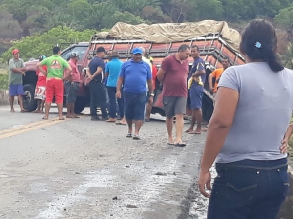 Acidente envolvendo caminhão deixa BR-316 parcialmente interditada