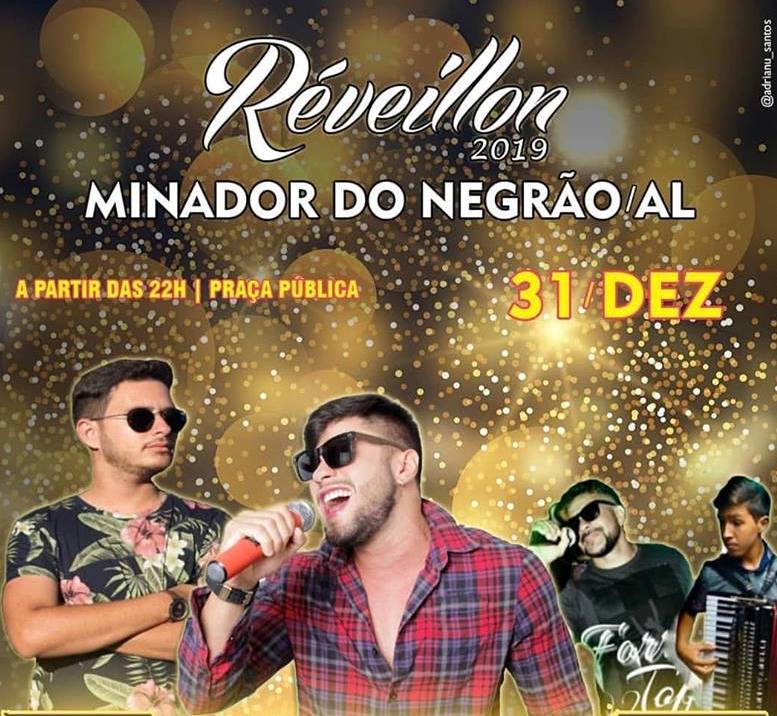 Prefeitura de Minador do Negrão divulga programação para o Réveillon