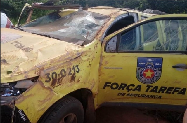 Acidente envolvendo viatura da PM deixa idoso ferido em Joaquim Gomes