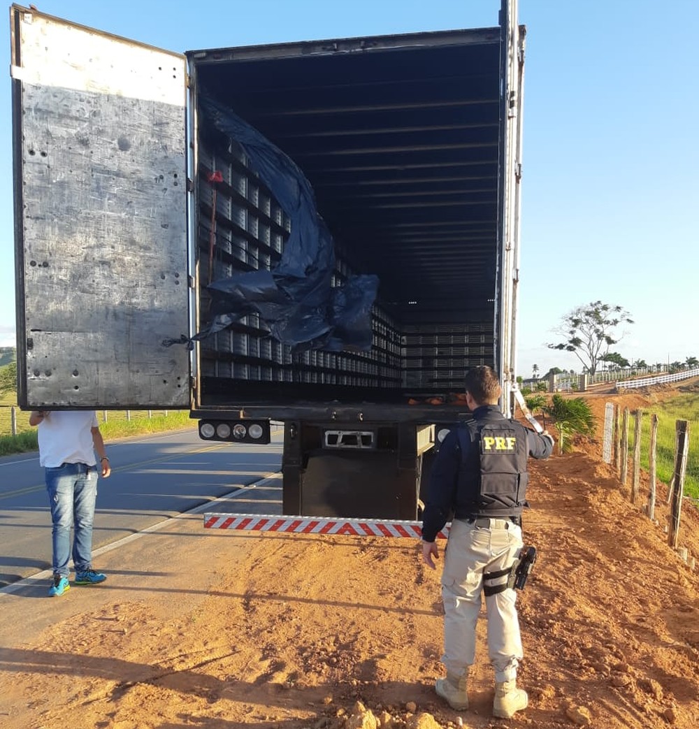 PRF recupera caminhão com queixa de roubo em Maribondo, Alagoas