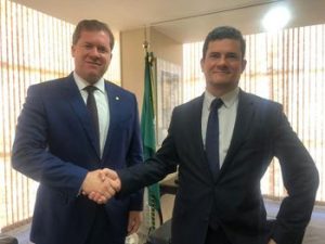 Convidado por Sérgio Moro, Marx conhece projetos e acerta votação de MP do COAF