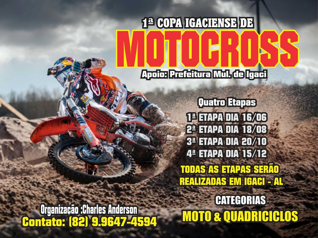 Igaci realiza 1ª  Copa de Motocross a partir de junho