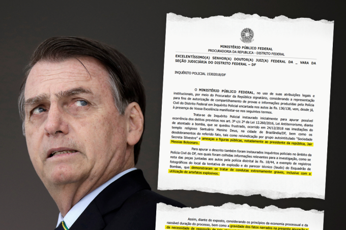 Polícia caça grupo terrorista que ameaça Bolsonaro e ministros