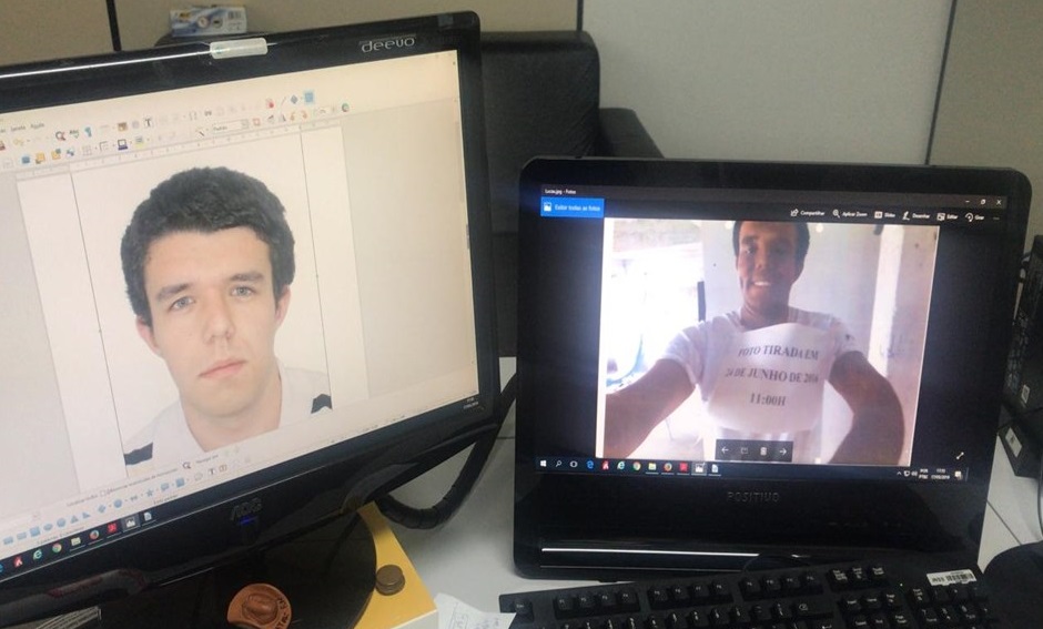 Candidato pinta o rosto para entrar em concurso do INSS por cotas