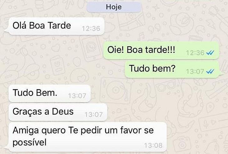 Mulher cai em golpe do WhatsApp e perde 3 mil reais; bandido se passou por amiga
