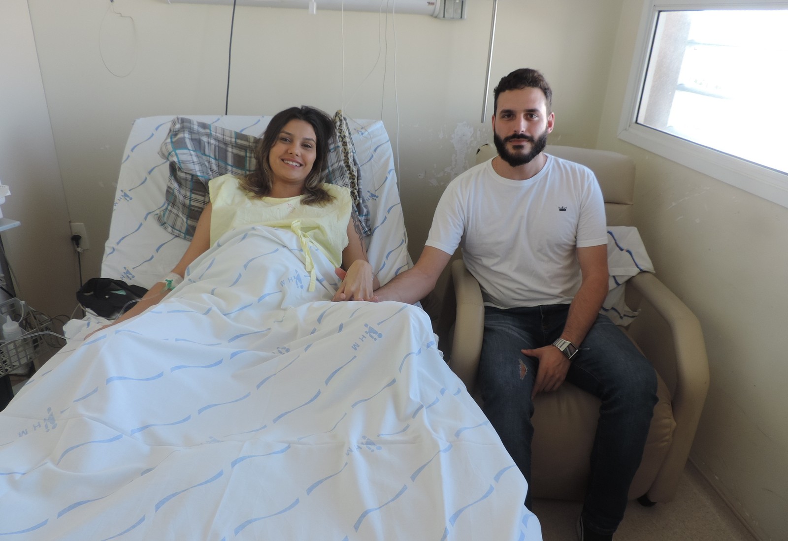 Nasceu! Bebê com malformação que foi operado ainda na barriga da mãe nasce em hospital de Rio Preto