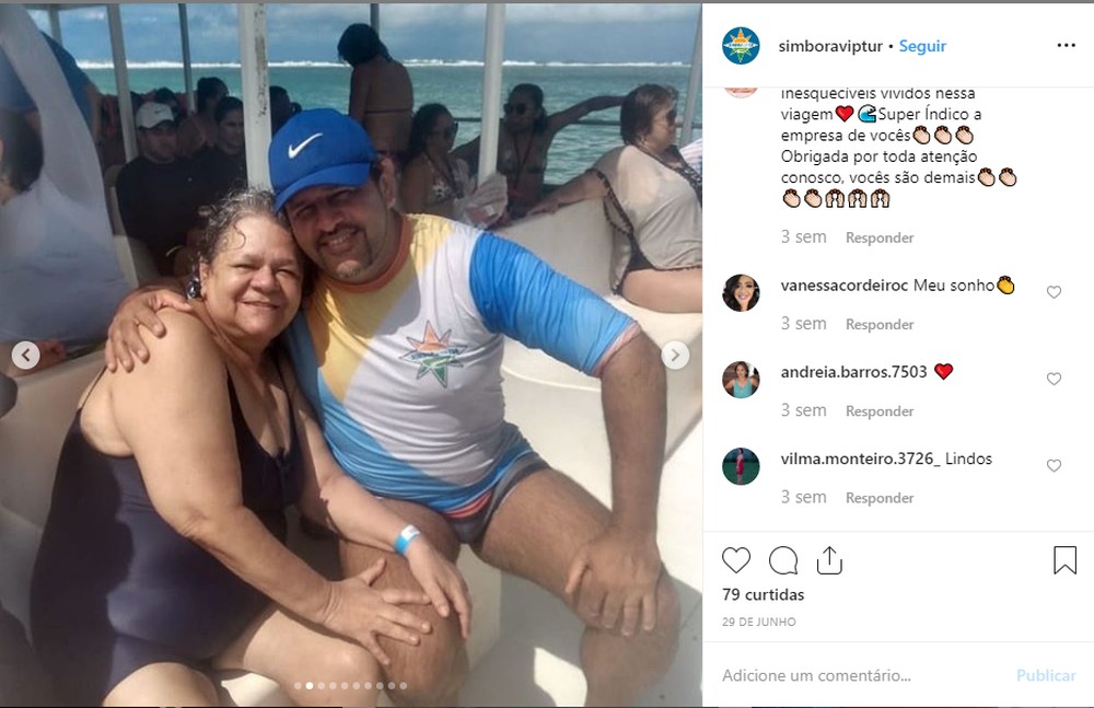 Grupo de turistas que sofreu acidente com catamarã em Maragogi não usava colete salva-vidas, diz filho de vítima