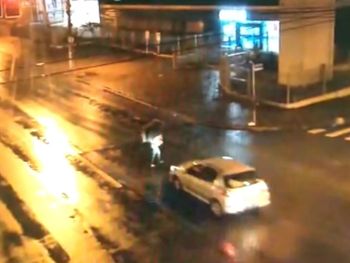 Vídeo: Vítima de atropelamento pede ajuda para identificar motorista que fugiu do local