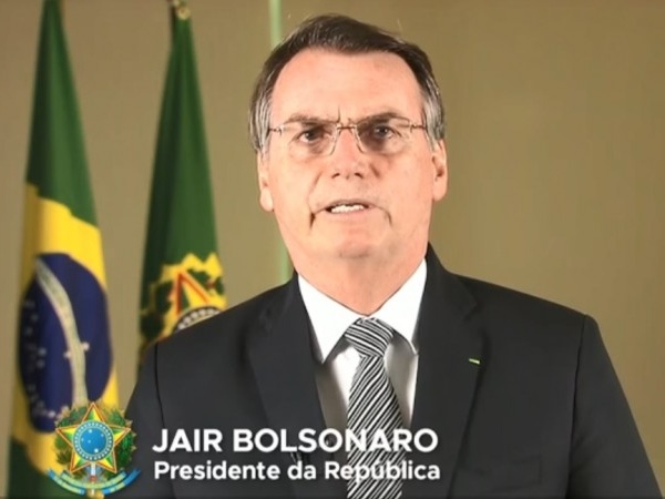 Em pronunciamento, Bolsonaro promete ‘tolerância zero’ com crime ambiental