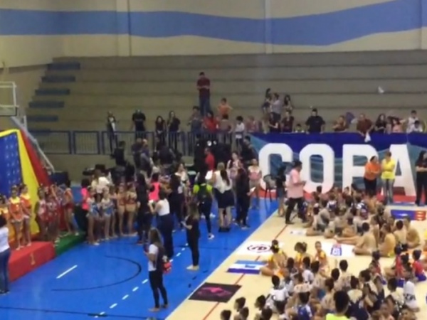 VÍDEO: PM apreende som e interrompe Copa de Ginástica Rítmica no Marista