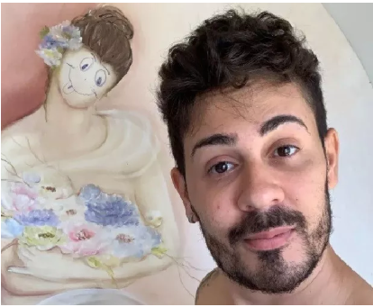 Autora de quadro rabiscado por Carlinhos Maia desabafa: “Tristeza e indignação”