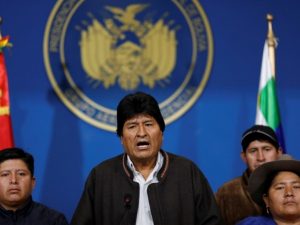 Evo Morales renuncia à presidência da Bolívia