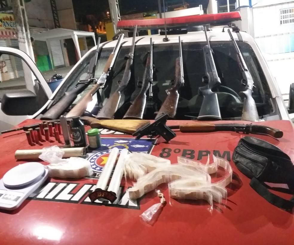 Operação apreende armas, droga e prende suspeitos no interior de AL