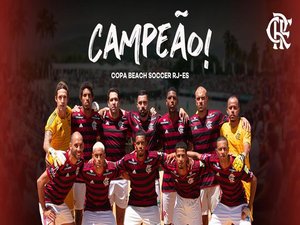 Flamengo bate o Vasco e conquista mais um título no futebol de areia