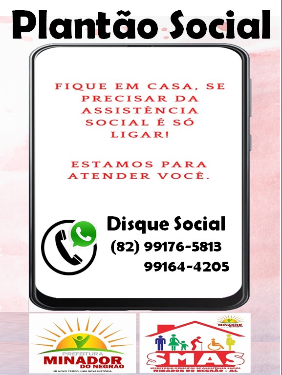 Combate ao Coronavírus: Prefeitura de Minador cria Disque Social para ajudar famílias carentes