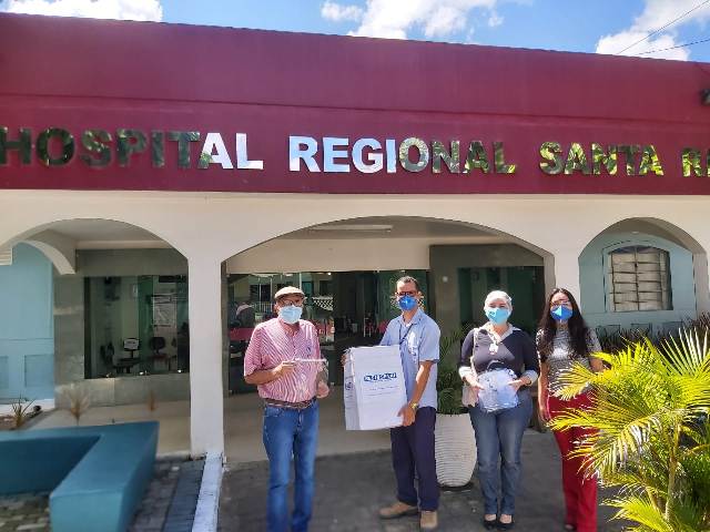 Hospital Regional Santa Rita recebe doação de 250 face shield da FIEA/SENAI-AL