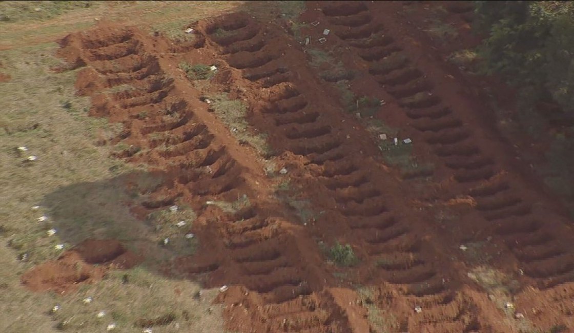 Brasil registra 2.152 mortes em 24 horas; país bate recorde de mortes e de casos