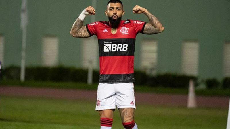 Com três de Gabigol, Flamengo massacra o Bahia e salta para o G-6 da Série A: 5 a 0