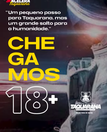 Covid-19: Taquarana começa a vacinar jovens a partir de 18 anos