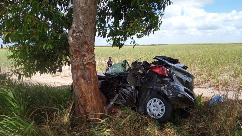 Motorista perde o controle do carro e morre ao bater em árvore na AL-220, em São Miguel dos Campos