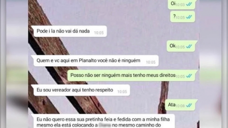 Mãe denuncia vereador por mensagem racista contra a filha: “Em choque”