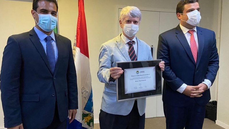 Câmara entrega Título de Cidadão Honorário de Maceió ao presidente do TJ, desembargador Kléver Loureiro