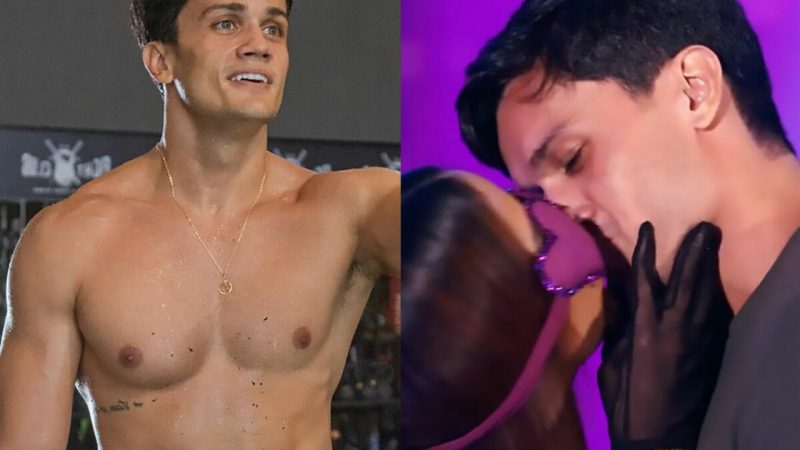 Anitta escolhe alagoano Hugo Novaes como pretendente no palco do ‘Domingão’