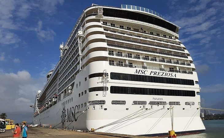 Anvisa investiga 20 casos de covid-19 no navio Preziosa no Rio