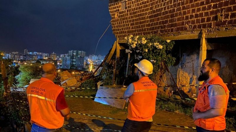 Defesa Civil monitora pontos de risco durante fortes chuvas